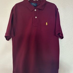 Boys Maroon Polo by Ralph Lauren